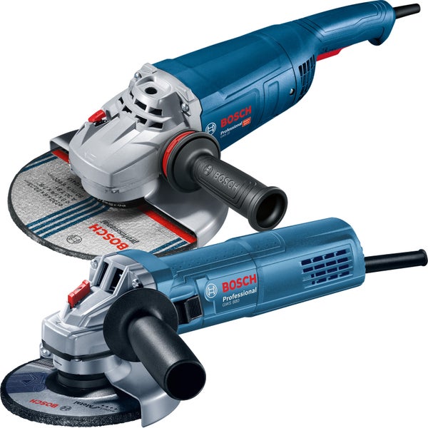 Bosch Winkelschleifer GWS 22-230 J Ø 230 mm 2.200 W + GWS 880 Ø 125 mm - 06018C1307