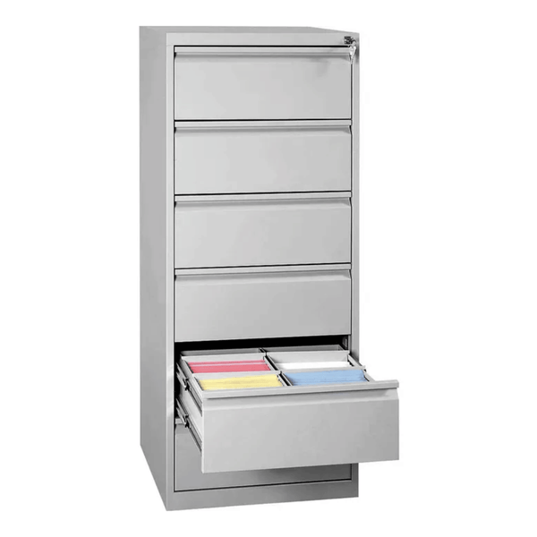 PROREGAL Karteischrank Mare 6 Schubladen HxBxT 132 x 53 x 62 cm Grau