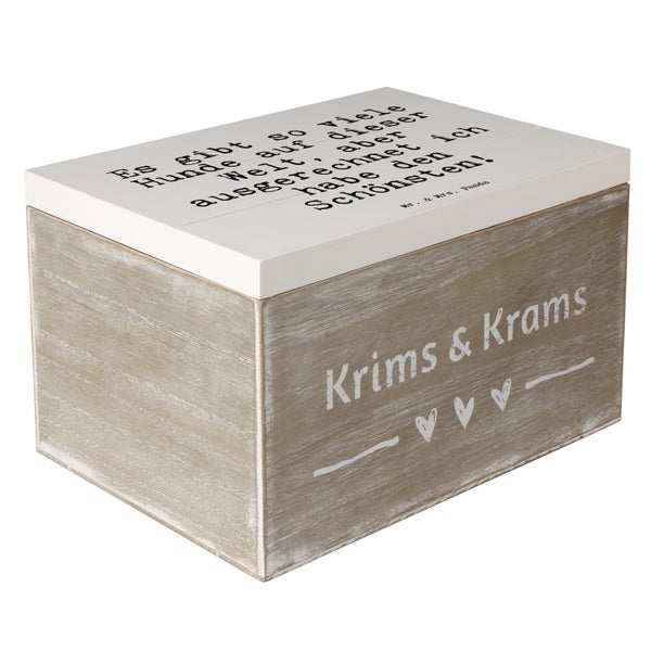 Mr. & Mrs. Panda 25 x 18 cm Holzkiste Es gibt so viele... - Weiß