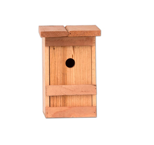 BigDean Nistkasten Meisen Meisennistkasten Nistkästen Vogelhaus Vogelhäußchen Massivholz Vogelhaus 25 x 14,5 x 12 cm Einflugloch 28mm