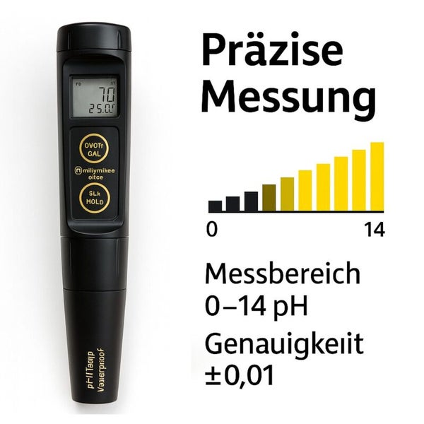 pH-Messgerät mit einer Messgenauigkeit von plusminus 0,01 pH
