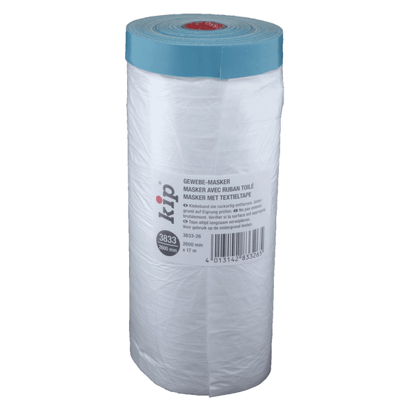 Kip Gewebemaske Abdeckfolie mit Textilband, 2600 mm x 17 m