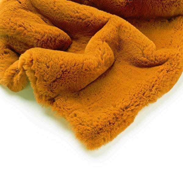 ZINZI - Wohndecke 140x180 cm - bontlook - einfarbig - Golden Glow - gelb
