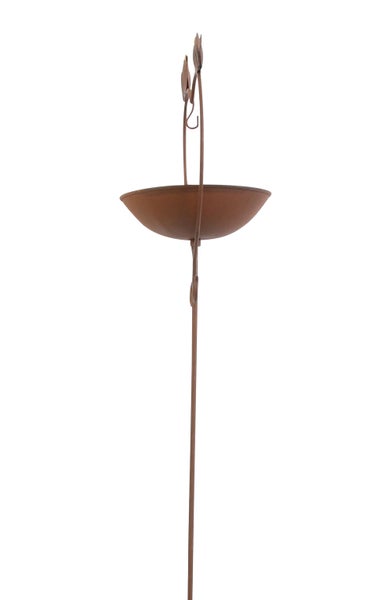 FRANK FLECHTWAREN | Vogeltränke Herz, METALL, 21 x 115 cm