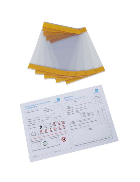Zarges Prüfprotokolle und Schutzhüllen für Fahrgerüste