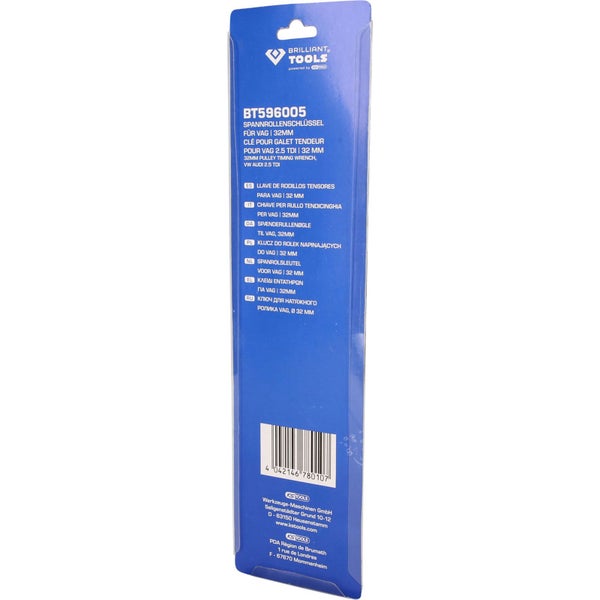 BRILLIANT TOOLS Spannrollenschlüssel Zwölfkant 32 mm - BT596005