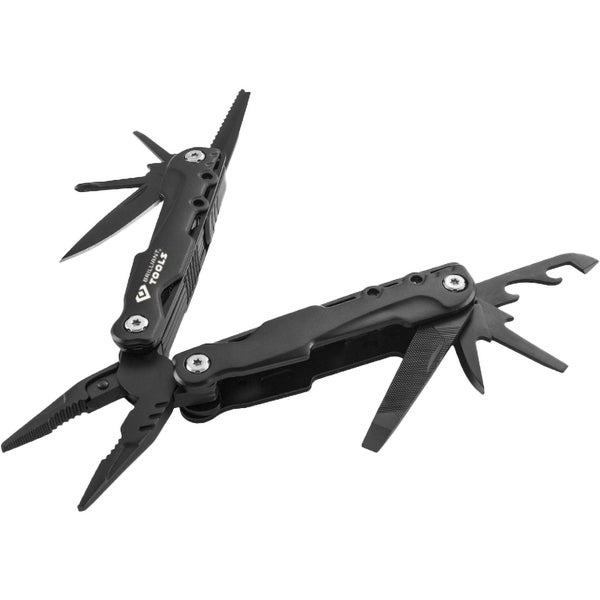 Multifunktionswerkzeug aus Metall mit diversen Werkzeugen