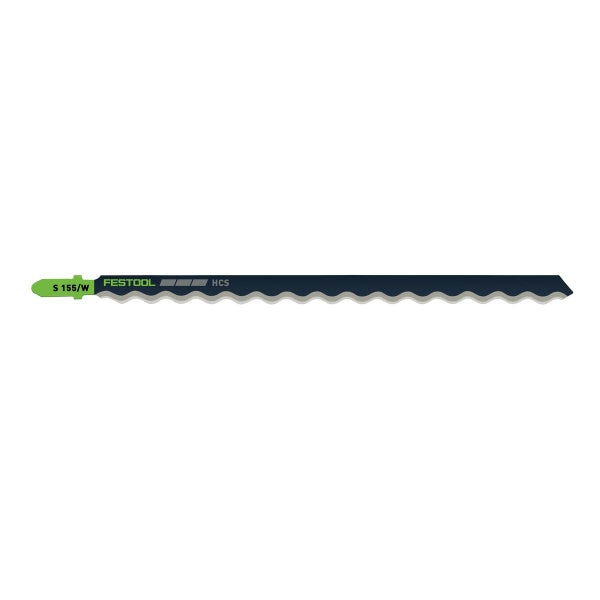 Festool S 155/W/6 Building Materials Insulation Stichsägeblatt 155 mm 6 Stk. ( 2x 204345 ) für weiche Dämmstoffe, HCS Stahl