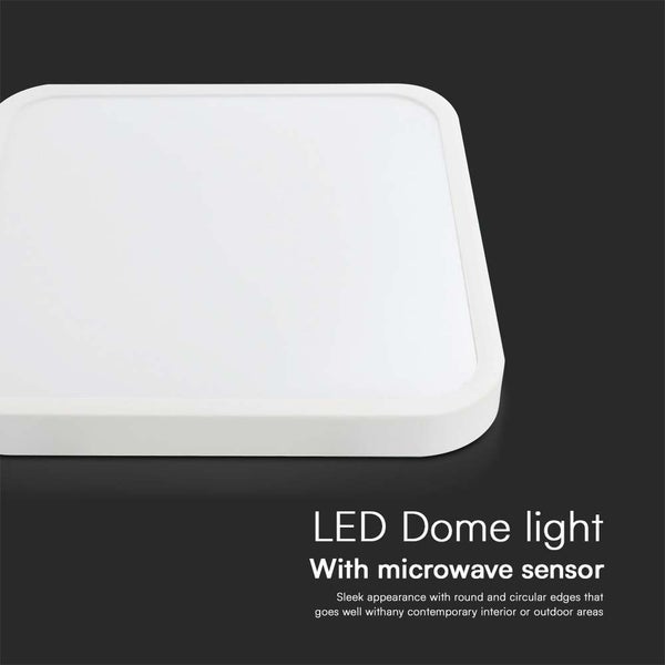 LED Deckenleuchte mit Mikrowellensensor