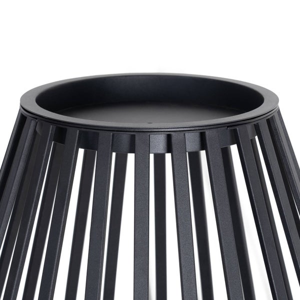 Lucande (Laterne) Marrin (spritzwassergeschützt (Modern) in Schwarz aus Metall (1 flammig, E27)