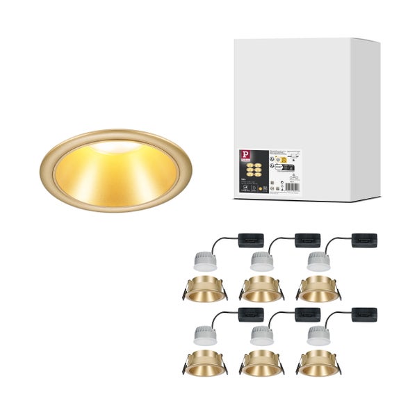 Paulmann Cole Einbaustrahler Set mit sechs Strahlern und Verpackung