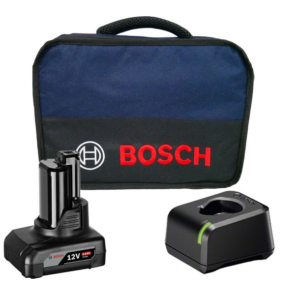 Bosch Starter-Set 12 V / 1x 4,0 Ah Akku + Ladegerät GAL 12V-20 im Softbag
