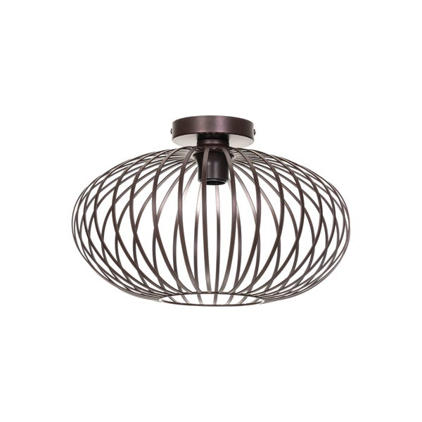 Lindby Deckenlampe Nahele (Retro, Vintage Antik) aus Metall (1 flammig E27) - Deckenleuchte Lampe Wohnzimmerleuchte