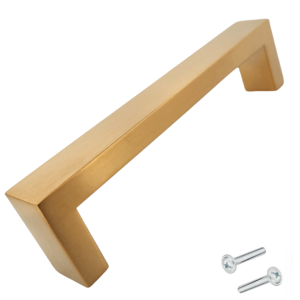 Möbelgriff aus Metall mit Schrauben