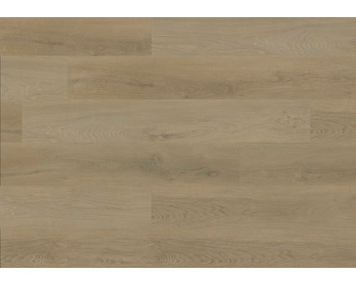 Laminatboden in Eichenoptik mit natürlicher Holzmaserung und strukturierter Oberfläche.