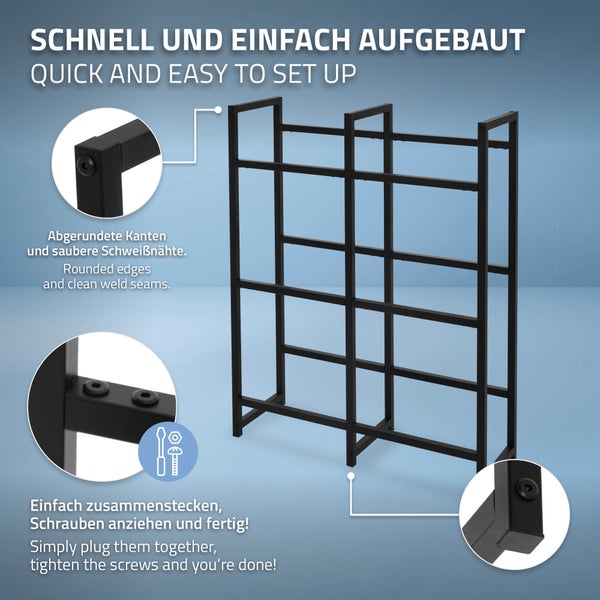 ML-Design 3er Set Getränkekistenregal für 6 Kisten, 91x31x116,5cm, Stahl, freistehend, stabil, Standregal für Getränkekisten, Getränkeregal Kastenregal Kistenregal Getränkekistenständer Kistenständer