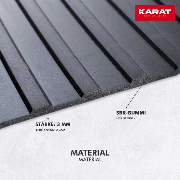 KARAT Commercial Gummimatte aus SBR Gummi