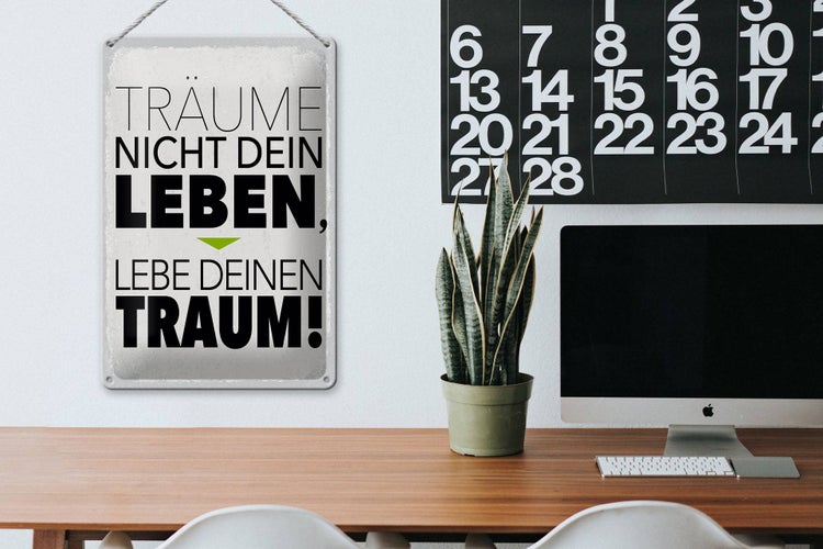 Metallschild mit Cavachon-Motiv und den Eigenschaften der Hunderasse