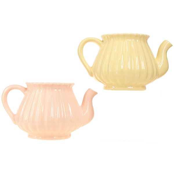 Zwei Teekannen aus Keramik