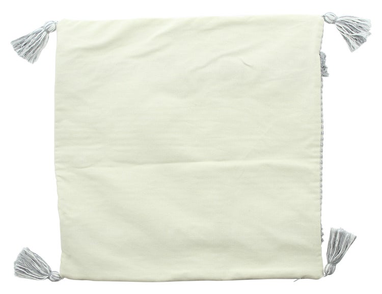 FRANK FLECHTWAREN | Kissenhülle Stripes mit Quasten, BAUMWOLLE, POLYESTER, 45 x 45 cm