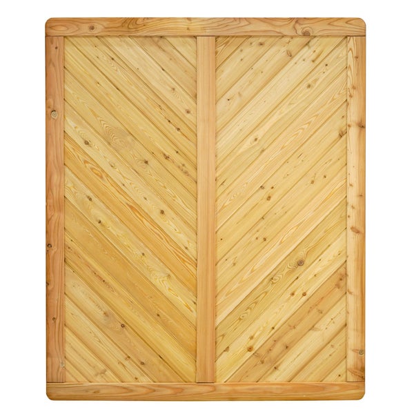 Holz Sichtschutzelement mit diagonaler Anordnung