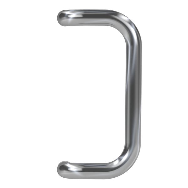 BASI Stoßgriff SG 7000 U-Form gekröpft aus Edelstahl Ausladung 145 mm Achsmaß 300 mm Durchmesser 32 mm für alle gängigen  Hauseingangstüren inkl. Montageset zur einseitigen verdecktliegenden Befestigung