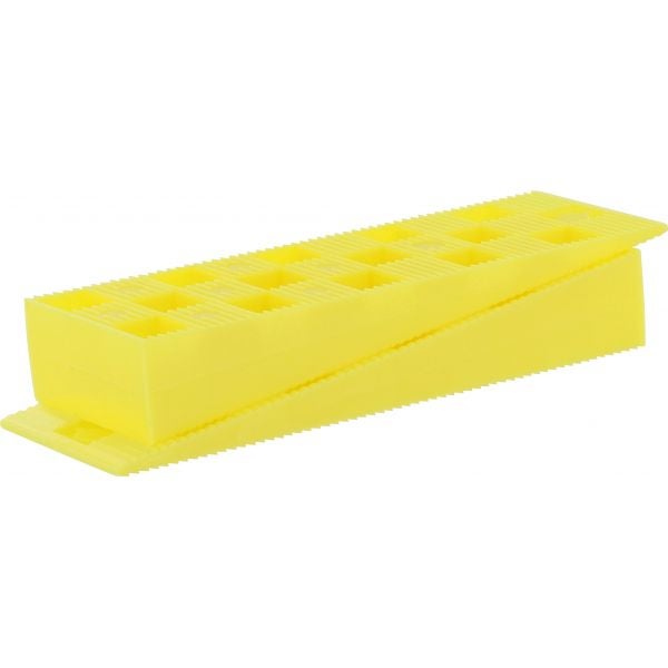 Triuso Kunststoff Rastkeil 150x45x25mm gelb max.2200kg, - 6 Stück je Verpackungseinheit