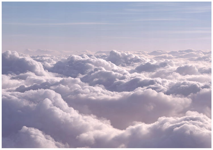 Ansicht einer Wolkendecke aus der Höhe
