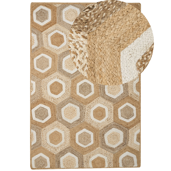 Teppich BASOREN 200 x 300 cm Jute Beige