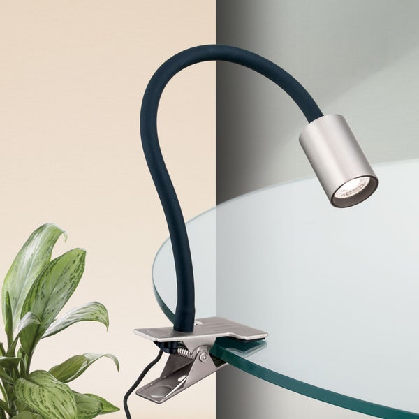 Klemmleuchte mit flexiblem Arm und LED-Leuchte