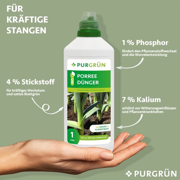Purgrün Bio-Porree-Dünger 1 Liter