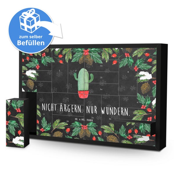 Mr. & Mrs. Panda Befüllbarer Adventskalender Kaktus Wut - Schwarz