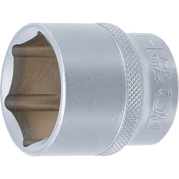 BGS Steckschlüssel-Einsatz Sechskant Antrieb Innenvierkant 12,5 mm (1/2) SW 1.1/4 - 2786