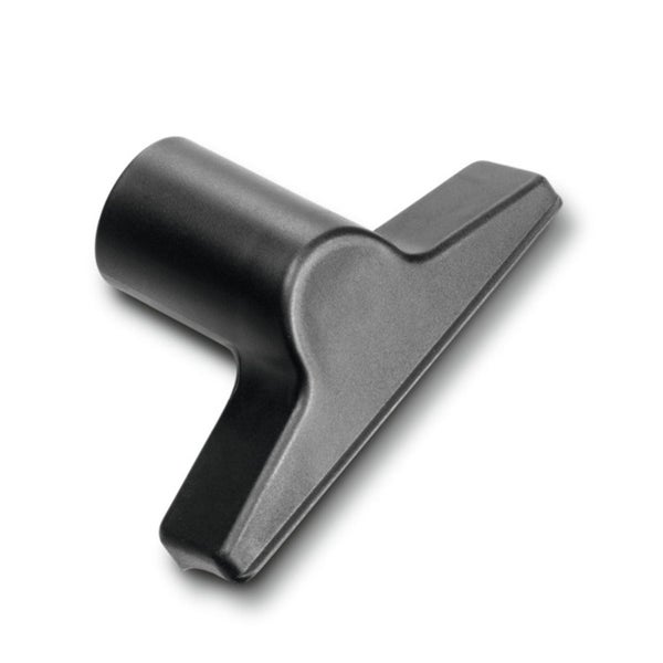 Polsterdüse für Staubsauger aus schwarzem Kunststoff in T-Form.