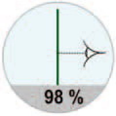 Symbol für 98 Prozent Lichtdurchlässigkeit