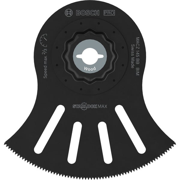 Bosch Pro Tauchsägeblatt MACZ 145 BB BIM Starlock Max, geeignet für Holz, 100 x 50 Millimeter