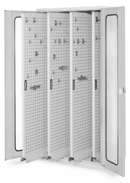 Werkzeugschrank mit Lochplatten und Zubehör
