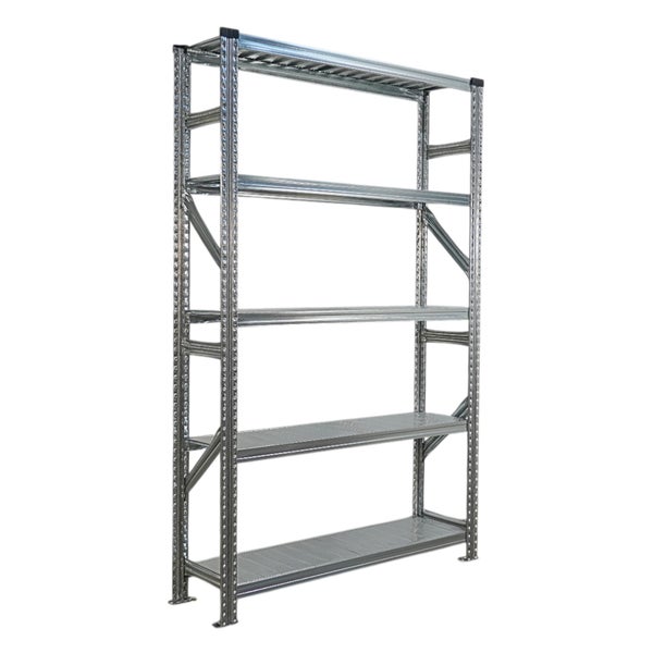 Metallregal mit fünf Ebenen für Lagerung