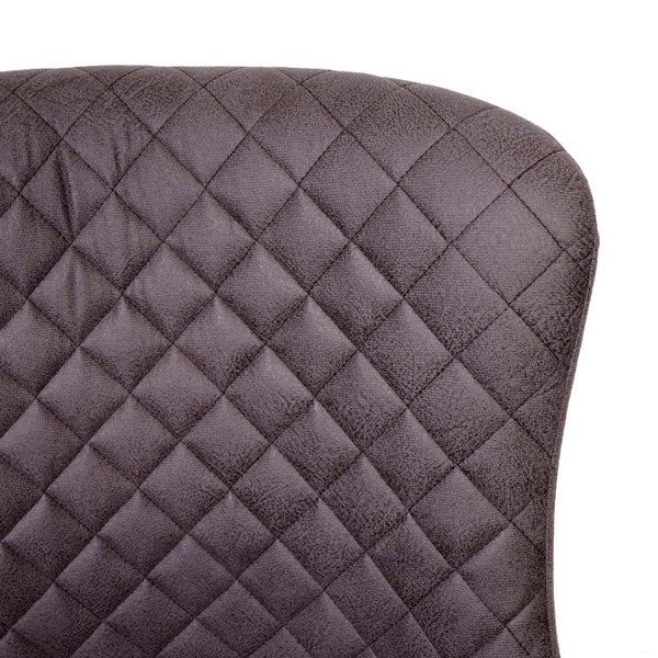 Detailaufnahme von einem Stuhl mit Rautenmuster