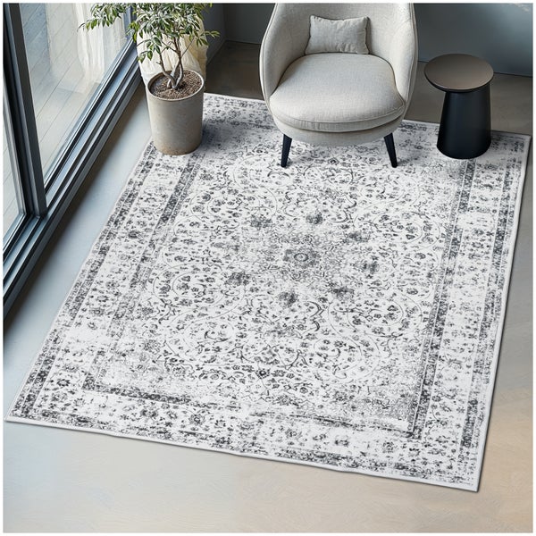 Vintage Designer Teppich tectake rutschfeste Unterseite verschiedene Größen 200 x 274 cm