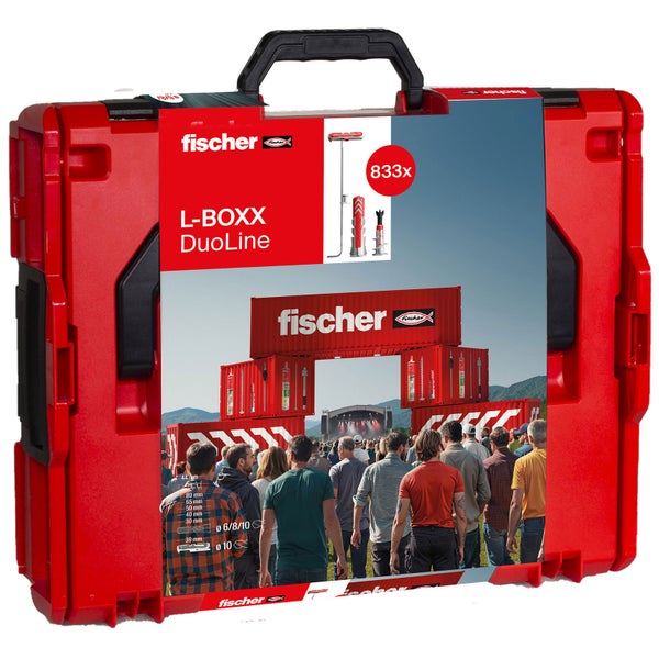 Fischer L-BOXX DuoLine Sortimentskoffer mit Dübeln und Schrauben