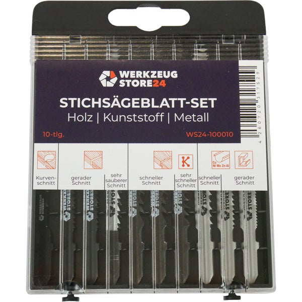 Werkzeugsatz in blauem Koffer, sortiert für verschiedene Anwendungen