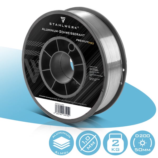 STAHLWERK Aluminium Schweißdrahtrolle, 1,0 mm Durchmesser