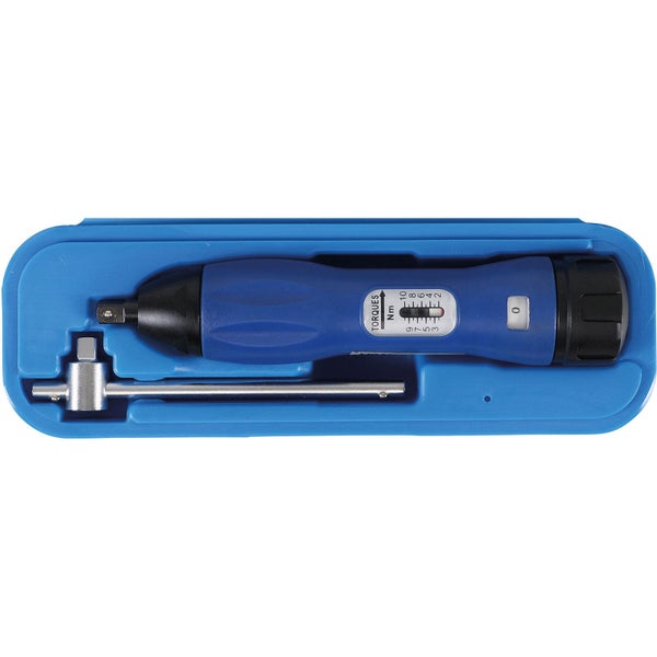 Drehmomentschraubendreher mit T-Griff im blauen Koffer