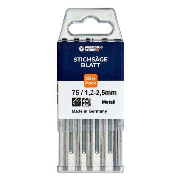 WS24 20x Bi-Metall Stichsägeblatt gefräst/geschränkt GL 100 VL 75 mm schnell - WS24-100031