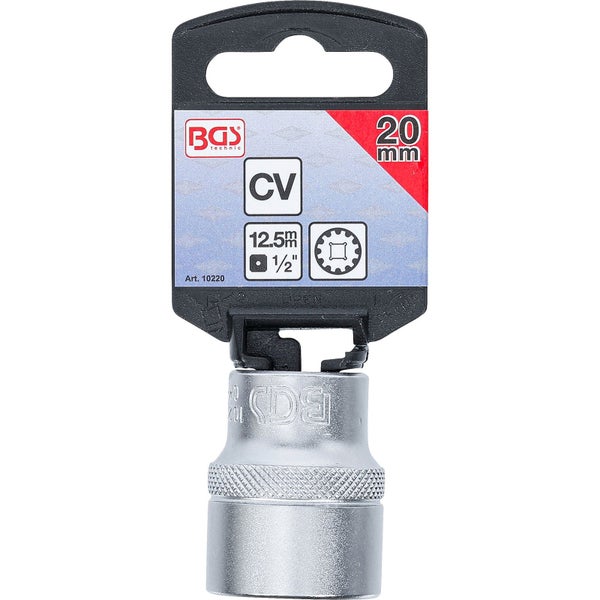 BGS Technic Steckschlüssel-Einsatz, 20 mm