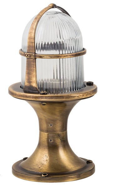 Lido Außenleuchte mit klarem, geriffeltem Glas