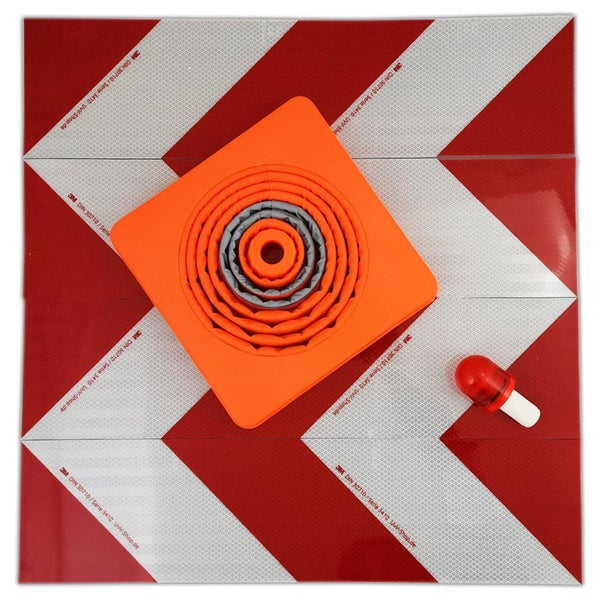 Verkehrskegel mit Warnlicht