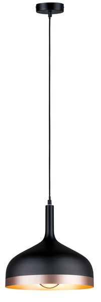 Neordic Pendelleuchte Embla E27 max. 20W Schwarz, Kupfer matt dimmbar Metall