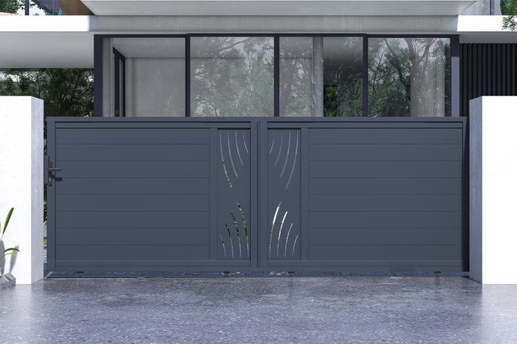 Schiebetor aus Aluminium 4m VELETA 400C140 Grau